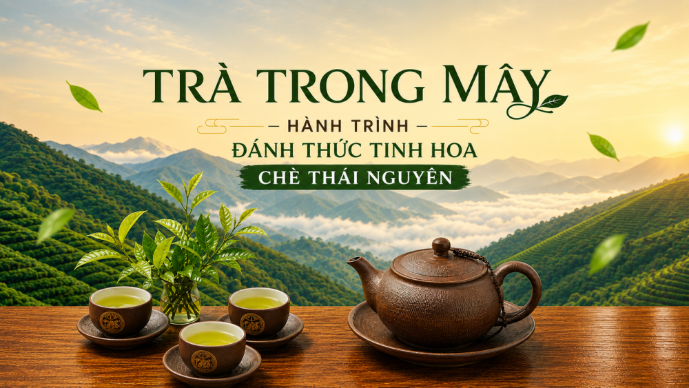 'Trà trong mây' - Hành trình đánh thức tinh hoa chè Thái Nguyên
